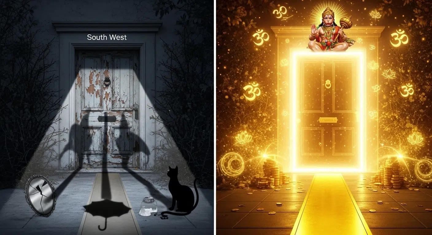 बिना तोड़-फोड़ के बदलें किस्मत! South West Main Door के इन 5 उपायों ने बचाए लाखों घर!